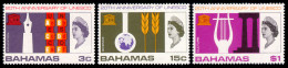 Bahamas, 1966, UNESCO, United Nations, MNH, Michel 254-256 - 1963-1973 Autonomia Interna