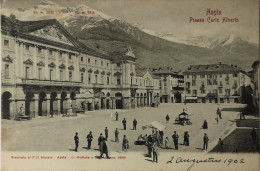 Aosta // Piazza Carlo Alberto 1902 - Aosta