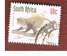 SUD AFRICA (SOUTH AFRICA) - SG 1017 - 1997 ENDANGERED ANIMALS: SAMANGO MONKEY (DATED 1998)  - USED - Usados