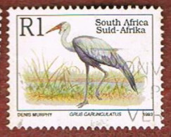 SUD AFRICA (SOUTH AFRICA) - SG 817c - 1993 ENDANGERED ANIMALS: WATTLED CRANE   - USED - Usati