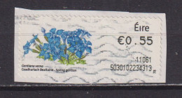 IRELAND  -  2010 Spring Gentian SOAR (Stamp On A Roll)  Used On Piece As Scan - Gebraucht