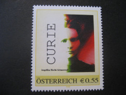 Österreich- Personalisierte Briefmarke Curie, Angelika Hecht-Schneewolf, Ungebraucht - Personalisierte Briefmarken