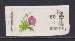 IRELAND  -  2010 Bloody Cranes Bill SOAR (Stamp On A Roll)  Used On Piece As Scan - Usados