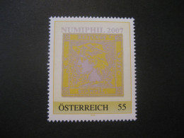 Österreich- Personalisierte Briefmarke Numiphil 2007ungebraucht - Personalisierte Briefmarken