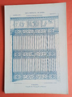 LES METAUX OUVRES 1883 LITHO FER FONTE CUIVRE ZINC " PORTE CHAPELLE DES ESPAGNOLS A FLORENCE ITALIE " 1 PLANCHE - Architecture