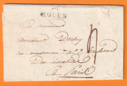 1826 - Marque Postale 74 ROUEN Sur Lettre Pliée De 2 Pages Vers PARIS - Taxe 4 - Dateur En Arrivée - 1801-1848: Voorlopers XIX