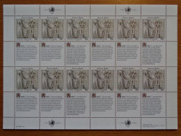 United Nations - Vereinte Nationen - Bloc / Feuillet 12 Timbres - Human Rights - Droits De L'Homme - Article 7 - 1990 - Lots & Serien