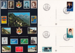 Liechtenstein 1982: LIBA'82 "Fürsten-Paar" Zu 736-737 Mi 797-798 Yv 738-739 Auf Bild-Karten Mit ET-o VADUZ - Cartas & Documentos