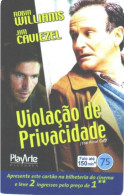 Brazil:Brasil:Used Phonecard, Anatel Telefonica, 75 Units, Movie Violacao De Privacidade, Robin Willimas, 2005 - Brasilien