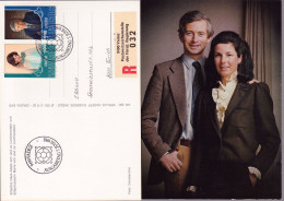 Liechtenstein 1982: LIBA'82 "Fürsten-Paar" Zu 736-737 Mi 797-798 Yv 738-739 Auf Bild-Karte Mit ET-o VADUZ - Storia Postale