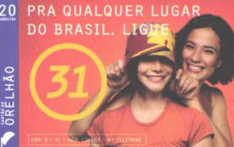 Brazil:Brasil:Used Phonecard, Anatel, 20 Creditos, Oi, Ladies - Brasilien