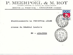 Curiosité Sur Lettre, Résultat D'un Timbre à Date Manuel Non Nettoyé, Par Contre La Date Est Bien Lisible 20-10 I967 - Lettres & Documents