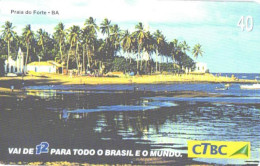 Brazil:Brasil:Used Phonecard, CTBC, 40 Units, BA, Forte Beach, 2002 - Brasilien