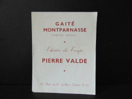 Programme Gaité Montparnasse " La Fenêtre De Stéphanie " 1948 - Programmes