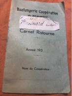 Le Beausset Var Annees 30 Boulangerie Carnet De Ristourne 20 Pages - Programmes