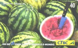 Brazil:Brasil:Used Phonecard, CTBC, 40 Units, Watermelons, 2003 - Brasilien