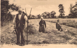 FOLKLORE - Normandie - C'est L'angélus Qui Sonne - Paysan  - Carte Postale Ancienne - Vestuarios