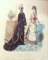 Gravure Salon De La Mode 1877 N°276 - Stampe & Incisioni