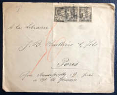 France Taxe N°15 (x2) Et N°18 Sur Enveloppe D'Autriche Pour Paris - (B3412) - 1859-1959 Cartas & Documentos