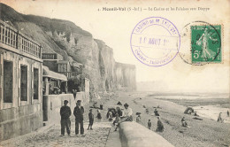 Mesnil Val * Le Casino Et Les Falaises Vers Dieppe * Cachet Du Kursaal - Mesnil-Val