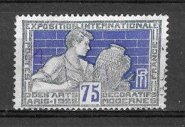 VARIETES FRANCE 1924 N ° 214 POTIER  75 C OBLITERE - Oblitérés