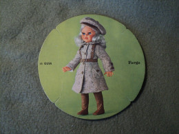 CARTON PUBLICITAIRE DOLLY DO POUPEES FURGA. MODELE GUIA. ANNEES 1960 / 1970 N° 45. - Bambole