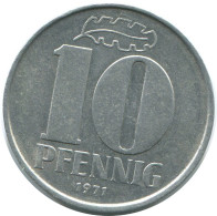 10 PFENNIG 1971 A DDR EAST ALEMANIA Moneda GERMANY #AE106.E - 10 Pfennig