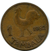 1 TAMBALA 1982 MALAWI Moneda #AR866.E - Malawi