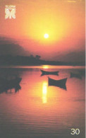 Brazil:Brasil:Used Phonecard, Telepar, 30 Units, Boats And Sunset, 2000 - Brasilien