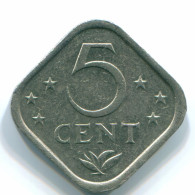 5 CENTS 1984 ANTILLAS NEERLANDESAS Nickel Colonial Moneda #S12366.E - Antille Olandesi