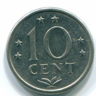 10 CENTS 1974 ANTILLAS NEERLANDESAS Nickel Colonial Moneda #S13518.E - Niederländische Antillen