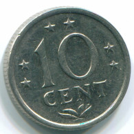 10 CENTS 1971 ANTILLAS NEERLANDESAS Nickel Colonial Moneda #S13457.E - Niederländische Antillen