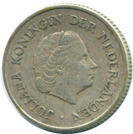 1/4 GULDEN 1967 ANTILLAS NEERLANDESAS PLATA Colonial Moneda #NL11540.4.E - Antille Olandesi