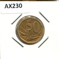 50 CENTS 1996 SUDAFRICA SOUTH AFRICA Moneda #AX230.E - Afrique Du Sud