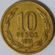 Chile - 10 Pesos 1981, KM# 218.1 (#2208) - Chili