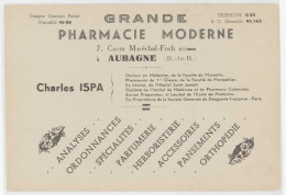Cpsm Pub Grande Pharmacie Moderne à Aubagne - Charles Ispa    (S.12523) - Publicité