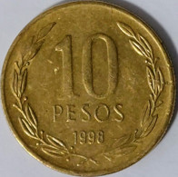 Chile - 10 Pesos 1998, KM# 228.2 (#2211) - Chili