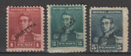 ARGENTINA - 1892 - MUESTRA / ESSAI ! YVERT N°106+108/109 (*) SANS GOMME - Nuovi