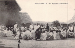 MADAGASCAR - Un Kabary ( Conférence ) - Carte Postale Ancienne - Madagaskar