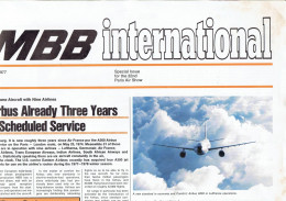Journal MBB International Pour Le Salon International Aéronautique Du Bourget 1977 - Aviazione