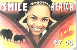 CARTE-PREPAYEE-FR-SMILE AFRICA-7.5€-ELEPHANTS-Exp 01/01/2007-TBE - Giungla