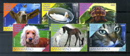 2009 SAN MARINO SET MNH ** 2255/2260 Concorso: Fotografa Il Tuo Animale Domestico, Fauna, Animals, Cat, Cats, Dog, Dogs - Neufs