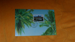 CARTE POSTALE DE 1991../ POLYNESIE FRANCAISE...CACHET PAPEETE R.P. ILE TAHITI..+ TIMBRE - Lettres & Documents