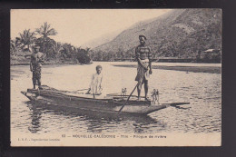 CP NOUVELLE CALEDONIE Thio Pirogue De Riviere - Nouvelle Calédonie