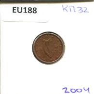 1 EURO CENT 2004 IRLANDE IRELAND Pièce #EU188.F - Irland