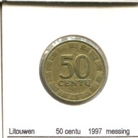 50 CENTU 1997 LITUANIE LITHUANIA Pièce #AS700.F - Lituanie