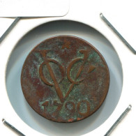 1790 UTRECHT VOC DUIT IINDES NÉERLANDAIS NETHERLANDS NEW YORK COLONIAL PENNY #VOC1552.10.F - Niederländisch-Indien