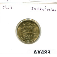 20 CENTESIMOS 1971 CHILE Coin #AX483.U - Chili