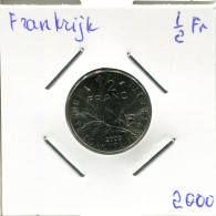 1/2 FRANC 2000 FRANCE Coin French Coin #AM936 - 1/2 Franc