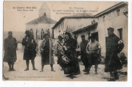 LORRAINE * EN WOEVRE * GUERRE 14/15 * FEMME CRIEUR PUBLIC * SOLDATS * édit. J. Courcier, Paris - Lorraine